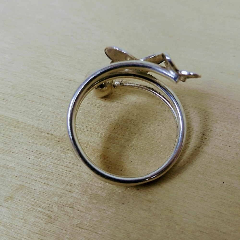 Butterfly silver ring - Picture 2 of 4